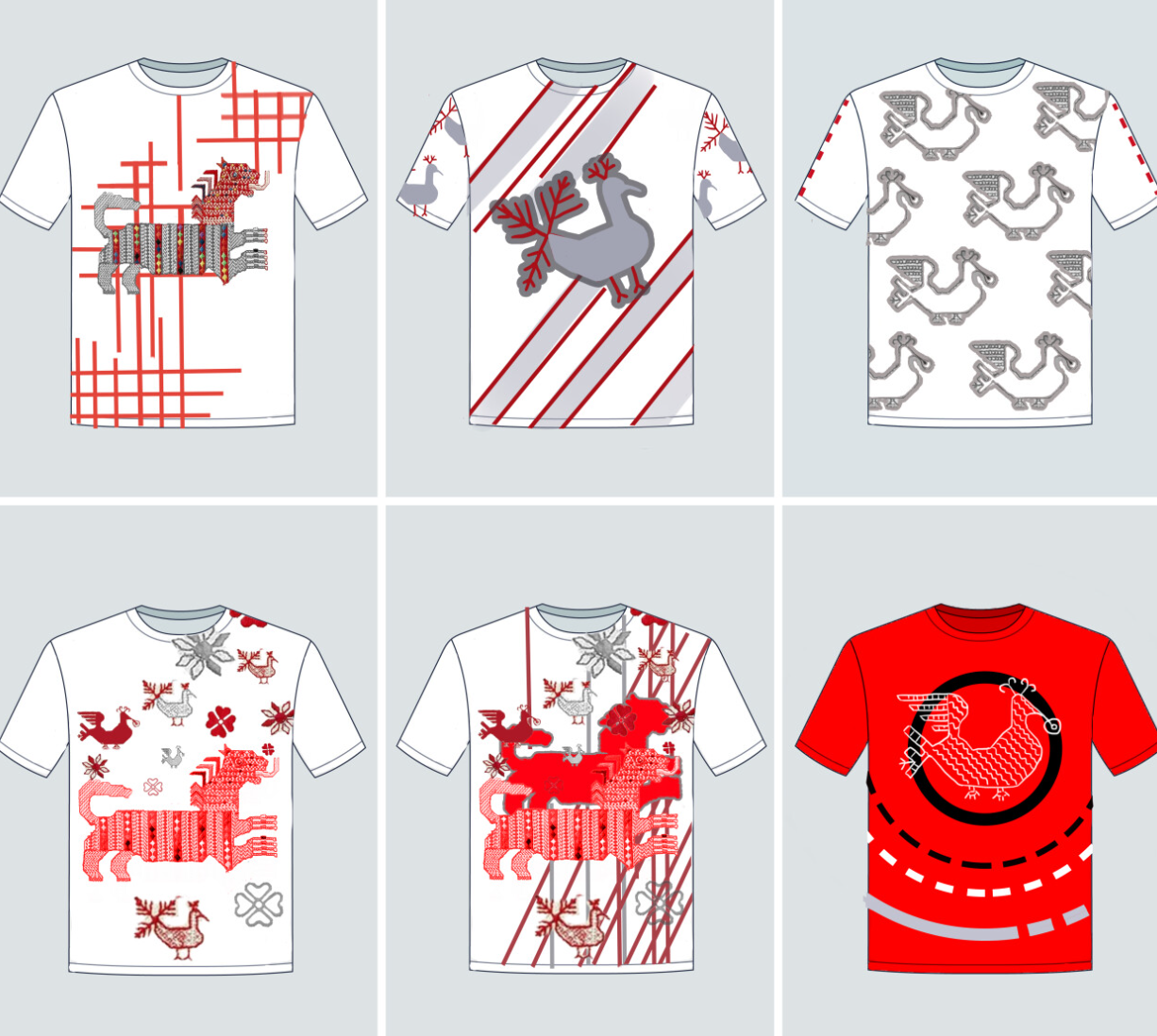 Printing studio preparing custom festival garments
