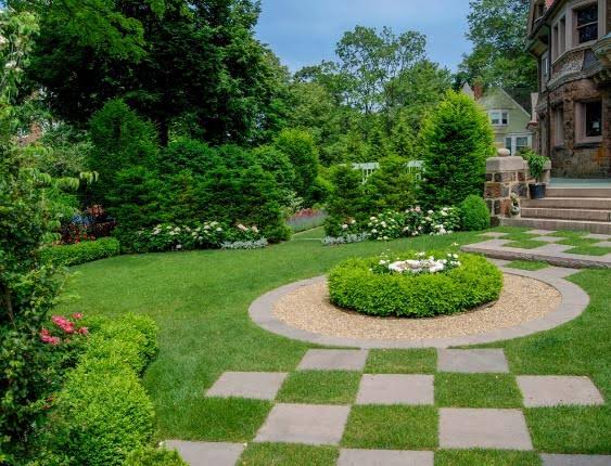 Landscape landscaping and outdoor living space